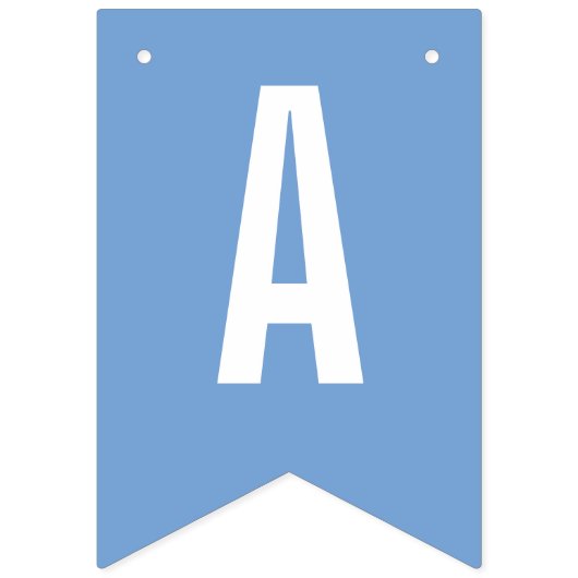 Ahoy Het is een jongen Nautical Waterverf Blue Bab Vlaggetjes (Tweede vlag)