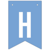 Ahoy Het is een jongen Nautical Waterverf Blue Bab Vlaggetjes (Derde vlag)