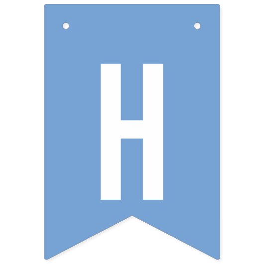 Ahoy Het is een jongen Nautical Waterverf Blue Bab Vlaggetjes (Derde vlag)