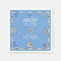 Ahoy Het is een Jongen Nautilus Zeiler Oceaan Baby