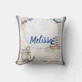 Ahoy Het is een jongen nautisch avontuur wacht Kussen (Voorkant)