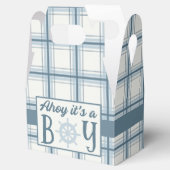 Ahoy Het is een Jongen Nautisch Baby shower Bedankdoosjes (Geopend)