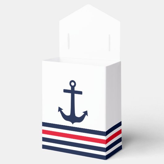 Ahoy, het is een jongen! Nautisch Baby shower Bedankdoosjes (Geopend)