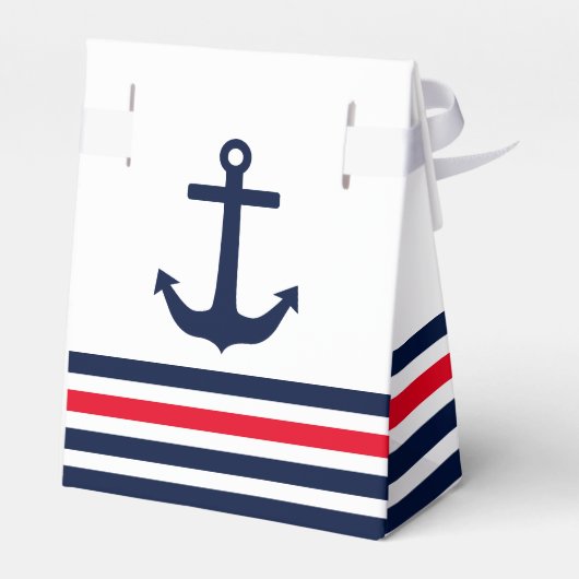 Ahoy, het is een jongen! Nautisch Baby shower Bedankdoosjes (Achterkant)