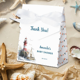 Ahoy Het is een Jongen Nautisch Baby shower Bedankdoosjes