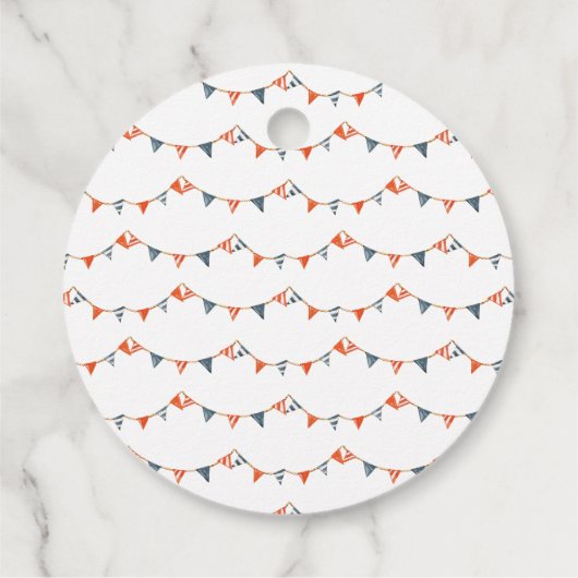 Ahoy Het is een Jongen Nautisch Baby shower Bedankjes Labels (Achterkant)