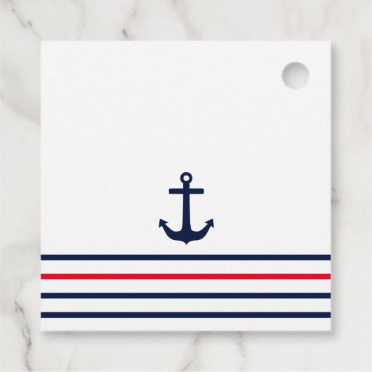 Ahoy, het is een jongen! Nautisch Baby shower Bedankjes Labels (Achterkant)