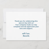 Ahoy Het is een Jongen Nautisch Baby shower Bedankkaart (Achterkant)