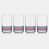 Ahoy, het is een jongen! Nautisch Baby shower Blikvorm Glas (Achterkant)