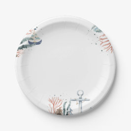 Ahoy Het is een Jongen Nautisch Baby shower Borden Papieren Bordje