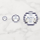 Ahoy Het is een jongen nautisch Baby shower Confet Confetti (Voorkanten)