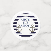 Ahoy Het is een jongen nautisch Baby shower Confet Confetti (Kleine voorkant)