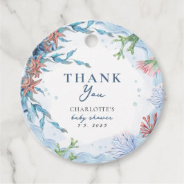 Ahoy, het is een jongen! Nautisch Baby shower Dank Bedankjes Labels