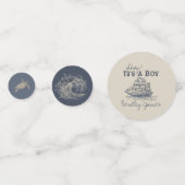 Ahoy! Het is een jongen  nautisch baby shower deco Confetti (Voorkanten)