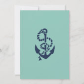 Ahoy, het is een jongen! Nautisch Baby shower Kaart (Achterkant)