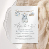 Ahoy Het is een Jongen Nautisch Baby shower Kaart