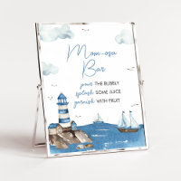 Ahoy Het is een jongen nautisch Baby shower mam os
