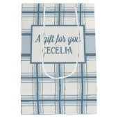 Ahoy Het is een Jongen Nautisch Baby shower Medium Cadeauzakje (Achterkant)