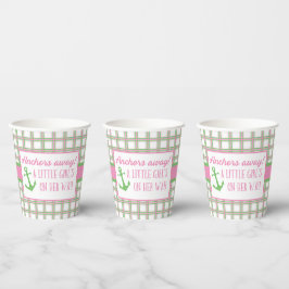 Ahoy Het is een Jongen Nautisch Baby shower Papieren Bekers