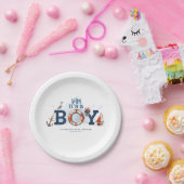 Ahoy Het is een Jongen Nautisch Baby shower Papieren Bordje (Feest)