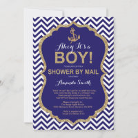 Ahoy, het is een jongen! Nautisch Baby shower per