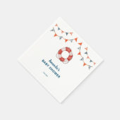 Ahoy Het is een Jongen Nautisch Baby shower Servet (Hoek)