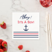 Ahoy, het is een jongen! Nautisch Baby shower Servet (Insitu)