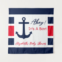 Ahoy, het is een jongen! Nautisch Baby shower