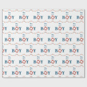 Ahoy Het is een Jongen Nautisch Cadeaupapier (Vlak)