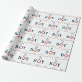 Ahoy Het is een Jongen Nautisch Cadeaupapier (Uitgerold)
