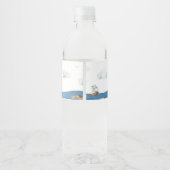 Ahoy Het is een jongen nautisch Waterfles Etiket (Achterkant)