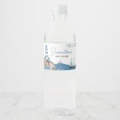 Ahoy Het is een jongen nautisch Waterfles Etiket (Voorkant)