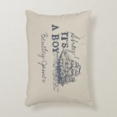 Ahoy! Het is een jongen nautische baby Baby Accent Kussen (Voorkant(Verticaal))