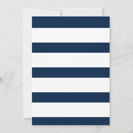 Ahoy het is een jongen nautische Baby shower uitno Kaart (Achterkant)