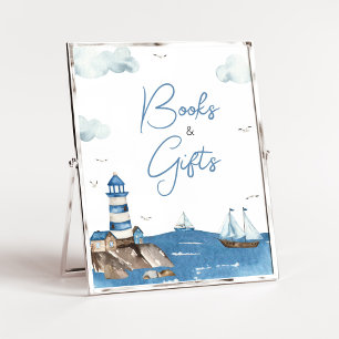 Ahoy Het is een jongen nautische boeken en geschen Poster