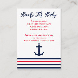Ahoy het is een jongen nautische boeken voor Baby Informatiekaartje
