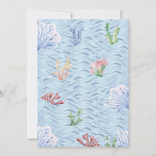 Ahoy het is een jongen! Nautische Stijl Kaart (Achterkant)