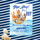 Ahoy, het is een jongen Noah's Ark Christelijk bab Kaart