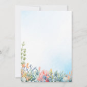 Ahoy Het is een jongen onder het Zee Baby shower Kaart (Achterkant)