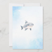 Ahoy Het is een jongen onder het Zee Baby shower Kaart (Achterkant)