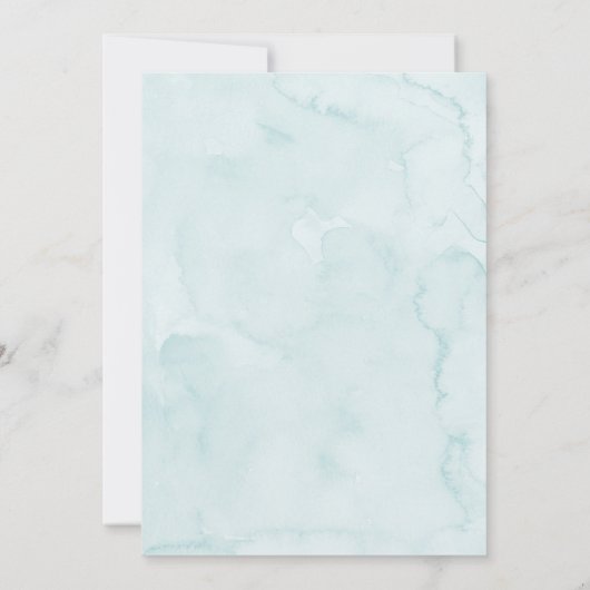 Ahoy Het is een jongen onder het Zee Baby shower Kaart (Achterkant)