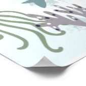 Ahoy Het is een jongen onder het Zee Baby shower Poster (Hoek)