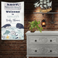 Ahoy Het is een jongen onder het Zee Baby shower