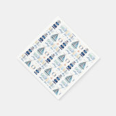 Ahoy. Het is een jongen onder het Zee. Servet (Hoek)