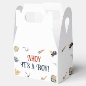 Ahoy het is een jongen piraat Baby shower Bedankdoosjes (Geopend)