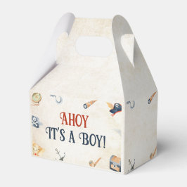 Ahoy het is een jongen piraat Baby shower Bedankdoosjes