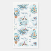 Ahoy het is een jongen Schattige walvis tafel deco Servet (Voorkant)