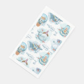Ahoy het is een jongen Schattige walvis tafel deco Servet (Hoek)