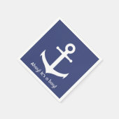 Ahoy! Het is een jongen! servetten voor nautisch B (Hoek)