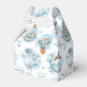 Ahoy het is een jongen walvis Baby shower gast Bedankdoosjes (Voorkant Zijde)